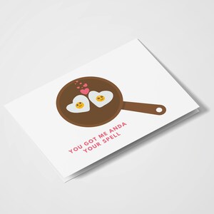 You Got Me Anda Your Spell / Food Pun / Egg / Desi Cards / Desi Humor / Aniversario / Día de San Valentín / Romántico / Cumpleaños