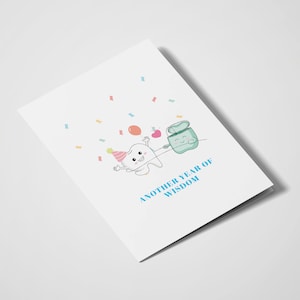 Ein weiteres Jahr der Weisheit | Lustige Karte | Geburtstagskarte | Zahnarzt | Zahn | Zahnpunk | Niedliche | Pun Card