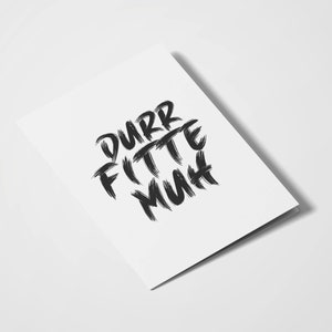 Durr Fitte Muh / Carta dell'Asia meridionale / Carte Desi / Desi Humor / Punjabi Card / Carte indiane / Dialogo punjabi
