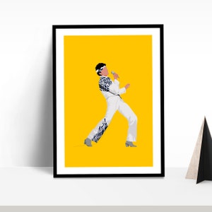 Disco Dancer Bollywood Wall Art | Mithun Chakraborty | Movie Poster | Indian Film | Desi Art Print | Digital Illustration | Bollywood Movie