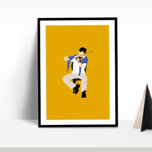 Art mural bollywoodien Raj Malhotra, Mohabbatein | Shah Rukh Khan | Affiche de film | Film indien | Impression d&#39;art Desi | Illustration numérique