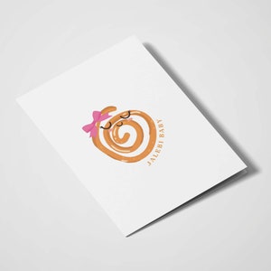 Jalebi Bebé / Food Pun / Desi Food / Lindo / Tarjeta divertida / Día de San Valentín / Aniversario / Tarjeta de felicitación Pun / Te amo