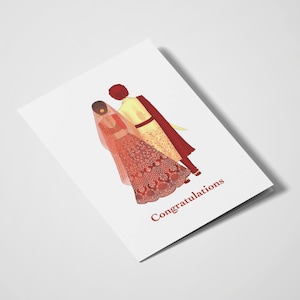 Herzlichen Glückwunsch - Sikh Pärchen | Südasiatische Karten | Desi Karten | Indische Karten | Indische Hochzeit | Indische Hochzeitskarten | Glückliches Paar