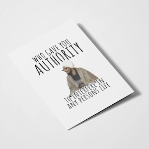 Chi ti ha dato autorità - Joni Baba / Desi Cards / Desi Humor / Indian Cards / Desi Memes / Indian Memes / Funny Cards / Punjabi Dialogue