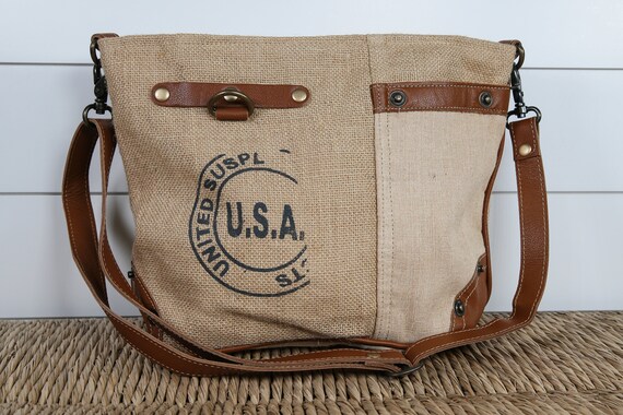 Jute messenger bag new arrivals