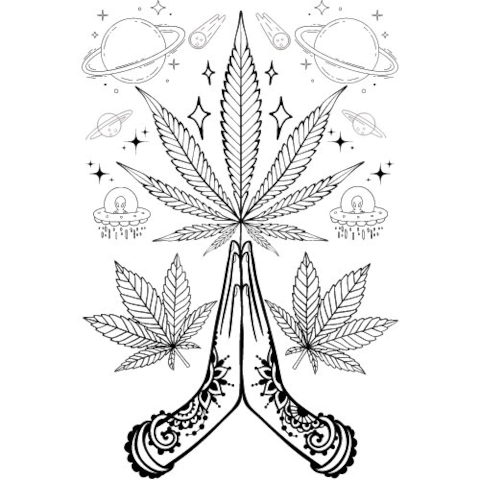 Spaced Out Weed SVG Pride SVG 420 SVG Marijuana Svg Stoner - Etsy