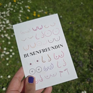 Postkarte / beste Freundin / Freundschaft / Freundin / Busenfreundin