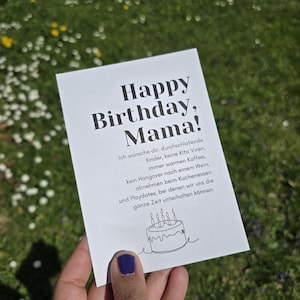 Carte postale / Maman / Anniversaire / Mère / Merci / Carte de vœux / Amie / Carte d'anniversaire