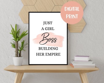 Arte mural de Jefa, Jefa, Arte de oficina, Decoración de oficina, Frases de Jefa, Arte mural imprimible, Póster imprimible, DESCARGA DIGITAL