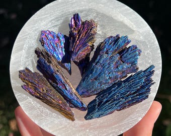 You Choose, Aura Kyanite Pieces! | Aura Crystal | Raw Kyanite