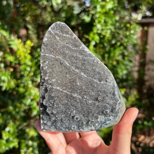 Sparkly Black Amethyst Cutbase, 4.27” | Galaxy Amethyst