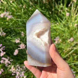 Sugary Druzy Agate Tower! 5.25” | Druzy Agate | Sugar Druzy