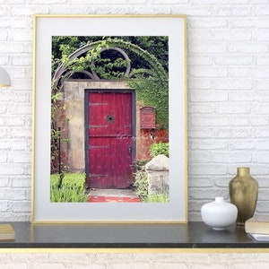 Florida Photography, Red Gate, St. Augustine, Red Door, Florida Gift, Art Print, Wall Art, Florida Print