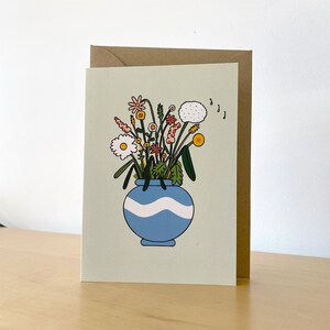 Carte Fleurs dans un vase