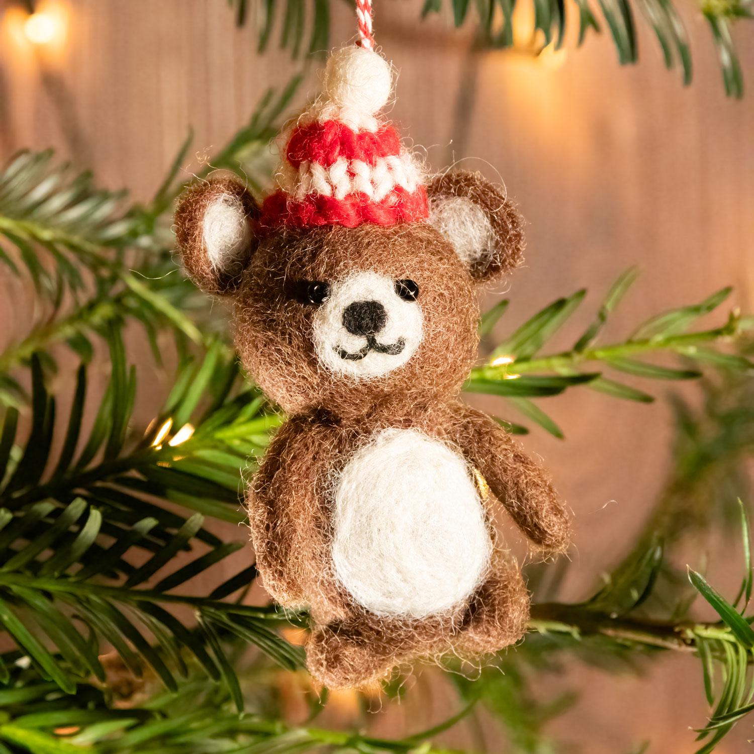 Teddy Bear Christmas Ornaments - Etsy Canada