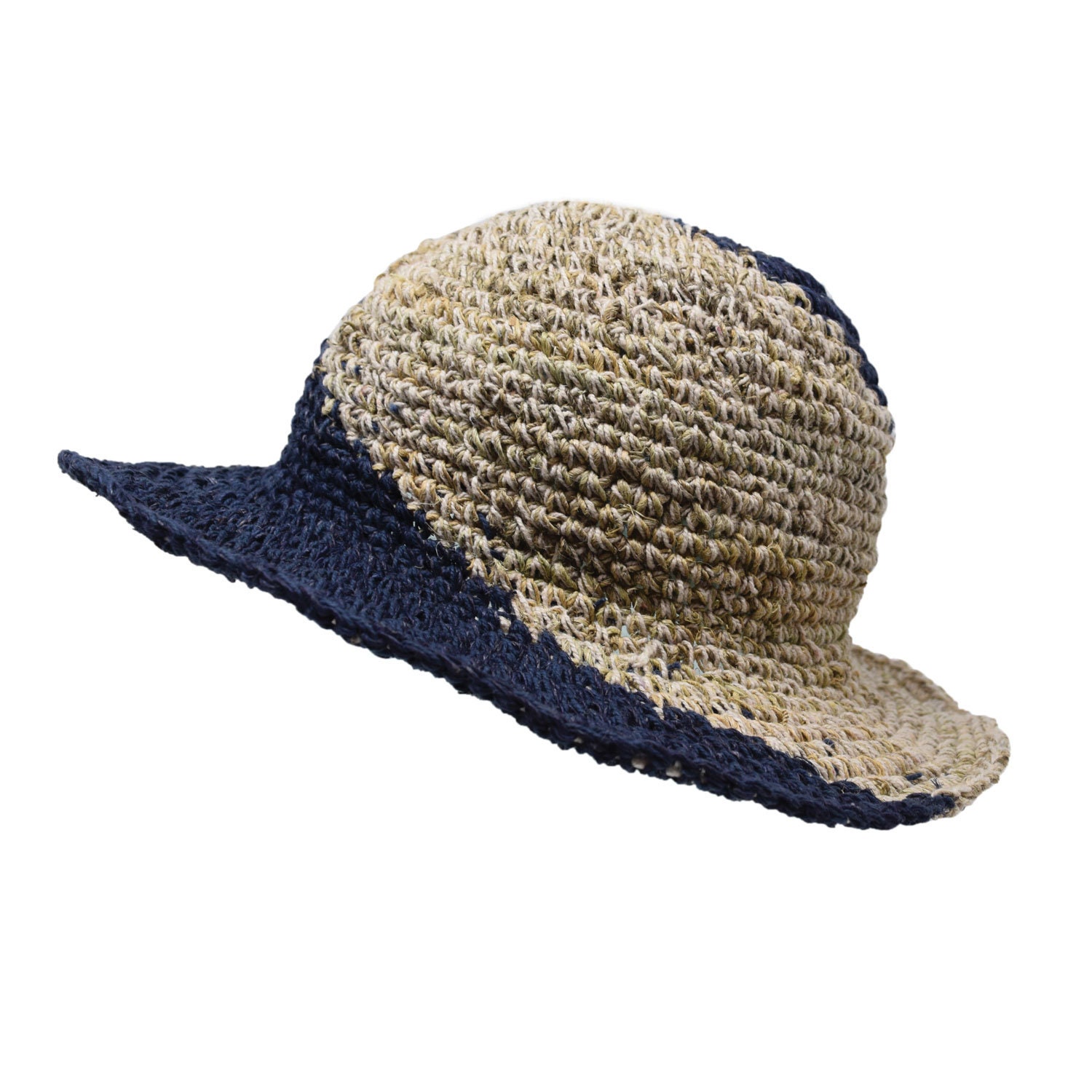 Swirl Pattern Hemp & Cotton Sun Hat Women's Summer Hat Festival Hat Hemp  Hat Sun Hat Beach Hat Fair Trade Ethical Clothing 