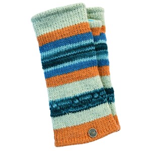 Notch Stripe Wristwarmers 100% Wool Fair Trade Hand Warmers Fingerless Gloves Fingerless Mittens Woolen Gloves Wrist cuffs image 6