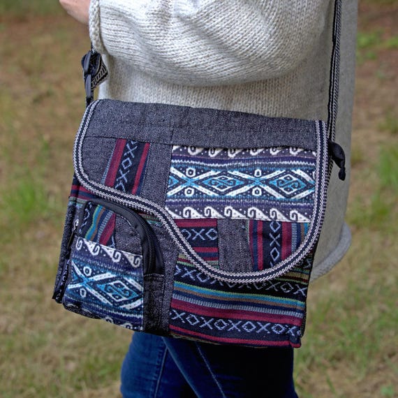 Festival Aztec Gheri Patch Crossbody Bag - Shoulder Saddle