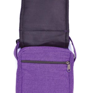 Printed Cotton Crossbody Bag: Zip & Fold Travel Festival Bag image 10