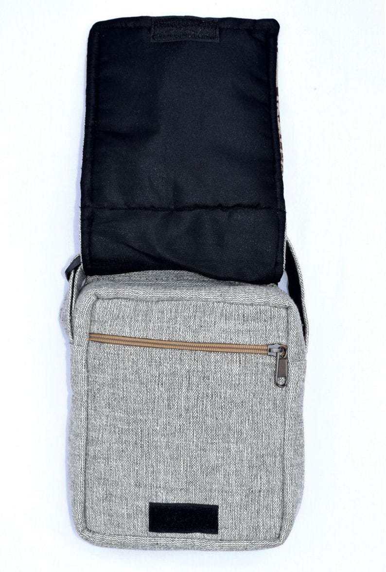 Printed Cotton Crossbody Bag: Zip & Fold Travel Festival Bag image 9