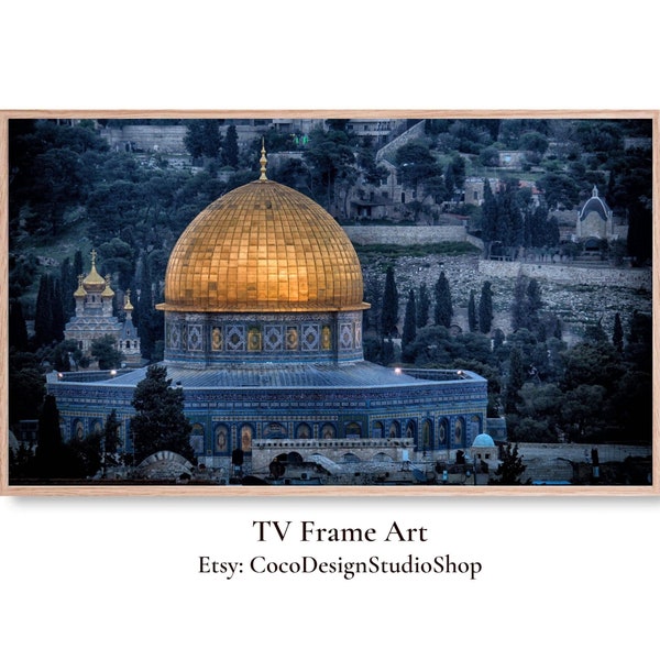 Samsung Frame TV Art Mosque, Ramadan Mubarak frame tv art, Eid Mubarak, Islamic home decor, Islamic tv art, Islamic wall decor,Arabesque art