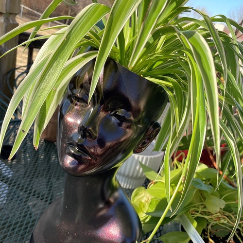 Unique Goddess Head Planter Etsy