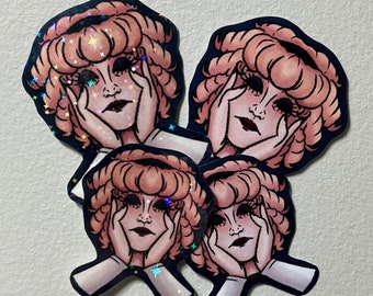 Pegatina de vinilo de Jane Doe de Roller Coaster Afterlife