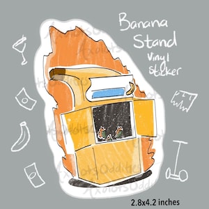 Banana Stand Vinyl Sticker
