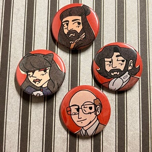 Shadows Vampire Pin Back Button
