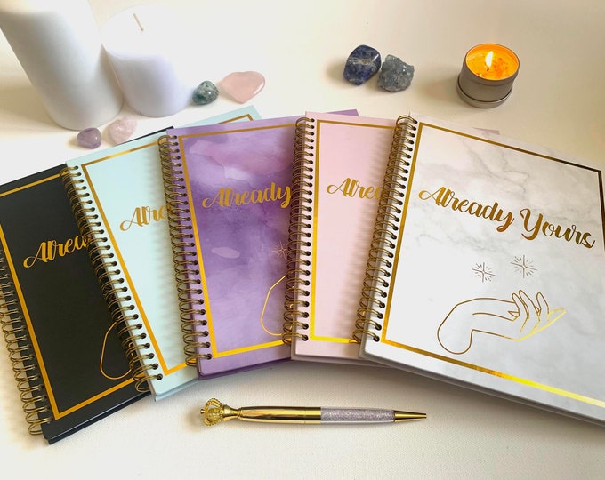 Featured listing image: Guided Manifestation Journal,Manifestation Tools Journal Gift,Wellness Journal,369 Manifestation Method,Gratitude Journal,