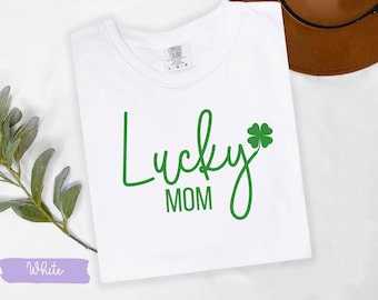 Camisa de trébol para mamá afortunada: regalo irlandés para el Día de San Patricio
