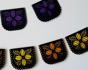 Dia de Muertos Banner, Day of the Dead Decorations, Altar de Muertos, Ofrenda, Halloween Decoration, Mexican Halloween, Mexican Papel Picado