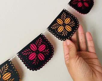 Dia de los Muertos Banner, Day of the Dead Banner, Altar de Muertos, Ofrenda, Halloween Decoration, Mexican Halloween, Mexican Papel Picado