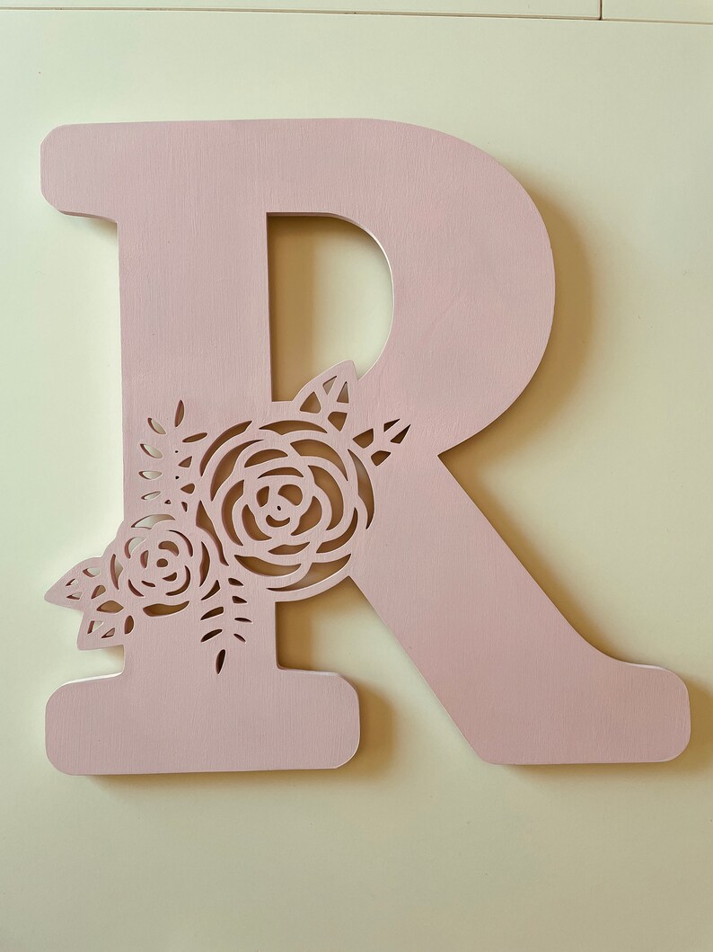 Floral Monogram Alphabet SVG Bundle | 26 Letters A–Z | Nursery Initial ...