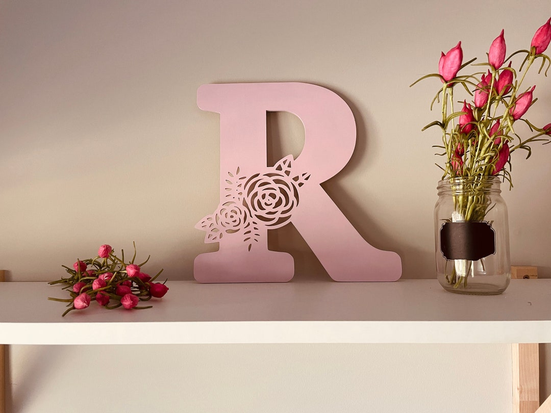 Floral Monogram Alphabet SVG Bundle | 26 Letters A–Z | Nursery Initial ...