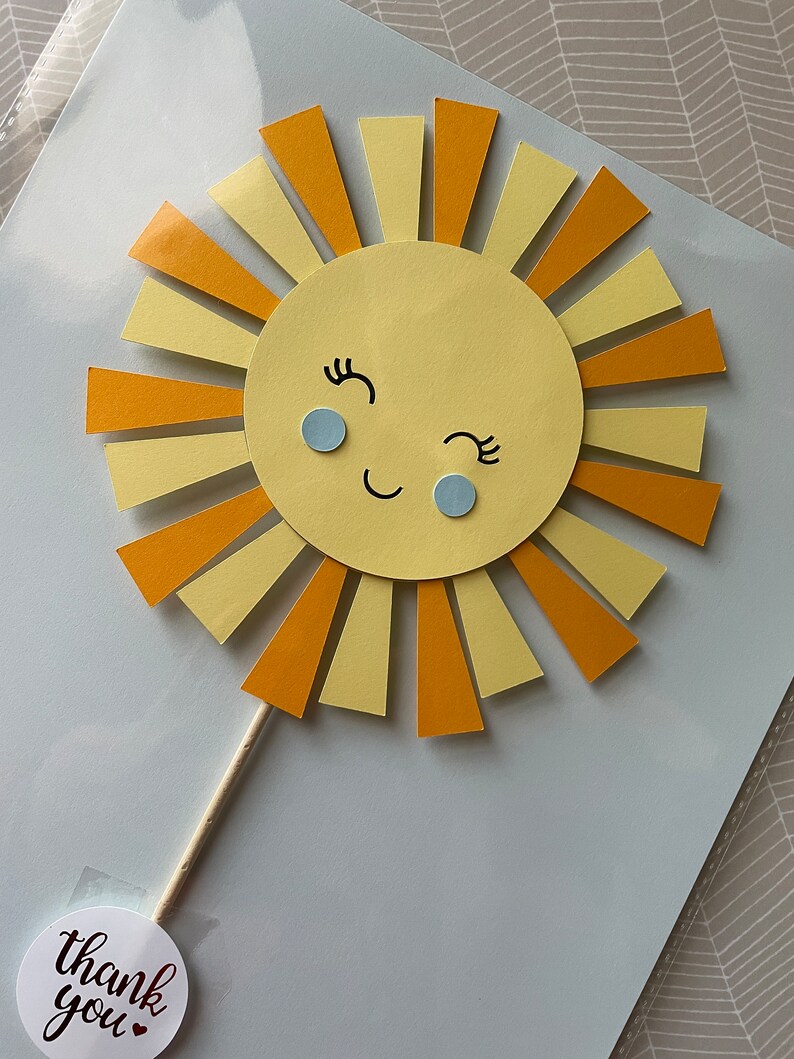 Sunshine One Cake Topper, Sun Cake Topper, First Birthday Cake Topper ...