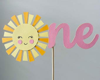 Sunshine One Cake Topper,  Sun Cake Topper, First Birthday Cake Topper, Sunshine Party Decor, Sunshine Birthday, You Are My Sunshine, Sun