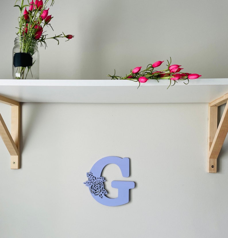 Floral Monogram Alphabet SVG Bundle | 26 Letters A–Z | Nursery Initial ...