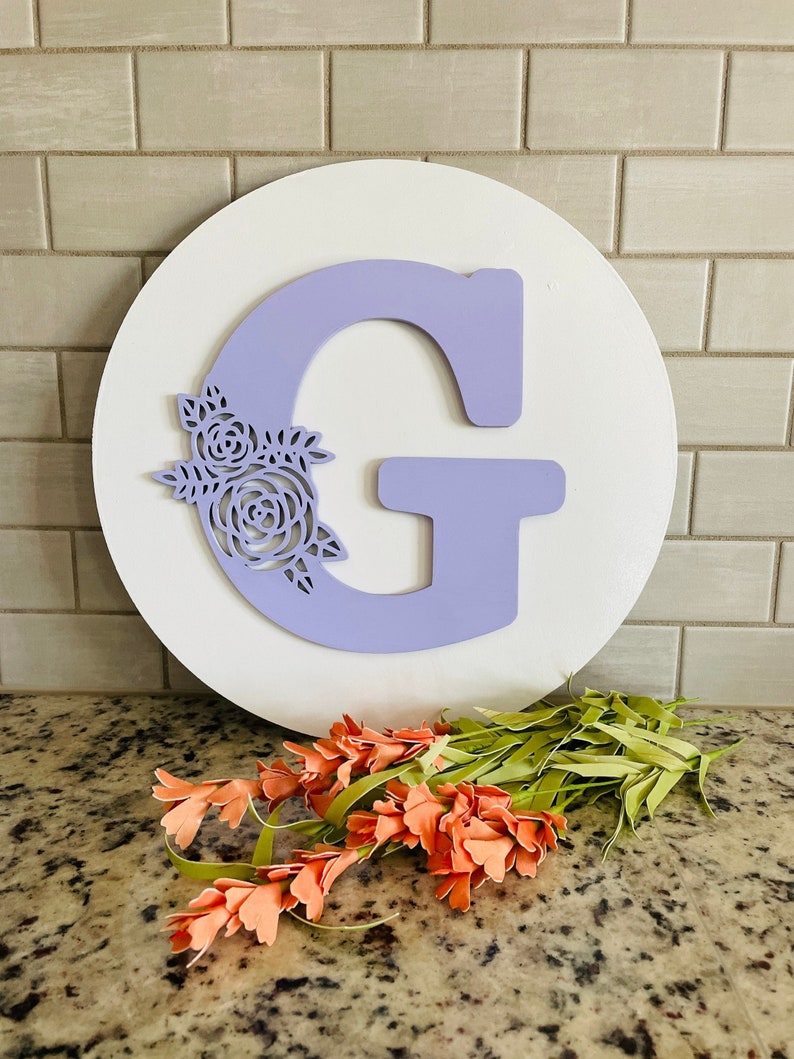 Floral Monogram Alphabet SVG Bundle | 26 Letters A–Z | Nursery Initial ...