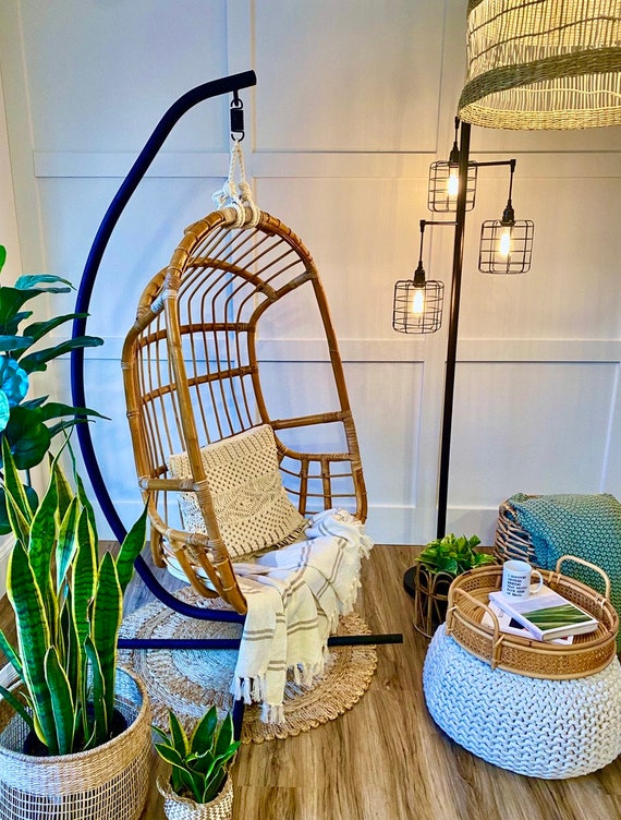 Rattan hanging chair with stand Clearance