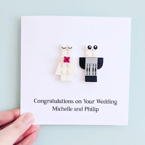 Personalised Bricks congrats on your wedding anniversary Card