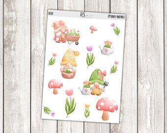 Deco Stickers | Spring Gnomes  | Planner Stickers | Functional Stickers | Spring Stickers | Gnome Stickers