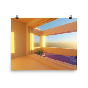Liminal Backrooms Poster | Stufe 7 Thalassophobie Endless Ocean