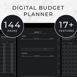 All-In-One iPad Budget Planner, Goodnotes Finance Planner, Budget Template iPad, Undated Budget Planner, Saving Challenge, Saving Tracker