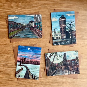 Juego de cartas 'Utrecht mix' (4 tarjetas + sobres)