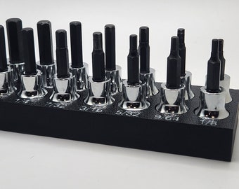 Hex socket holders for 3/8 drive