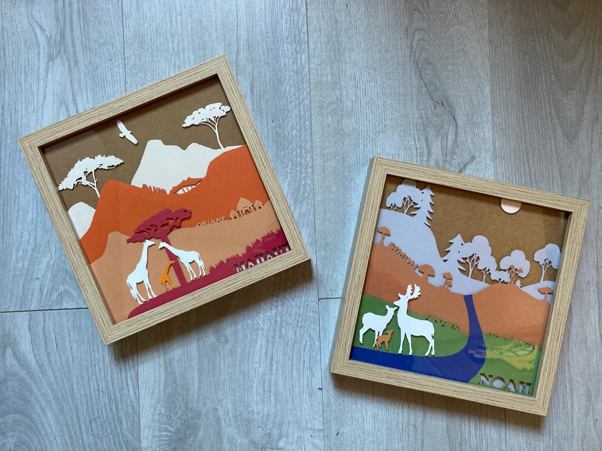 Cadre Entièrement Personnalisé avec Prénoms