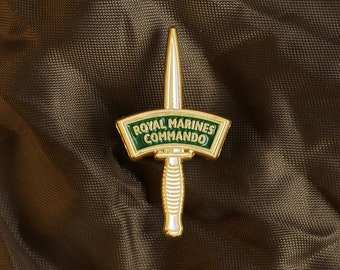 Royal Marines Commando Fairbairn Sykes Pin Badge