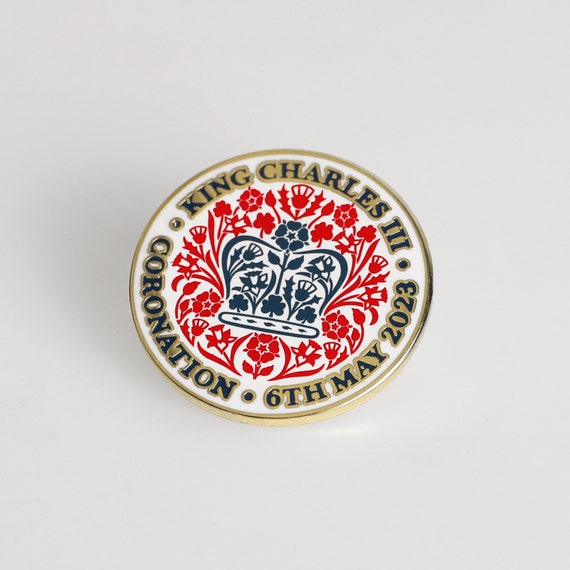 King Charles III Coronation Coronation Badge 2023 Crown King - Foto 12
