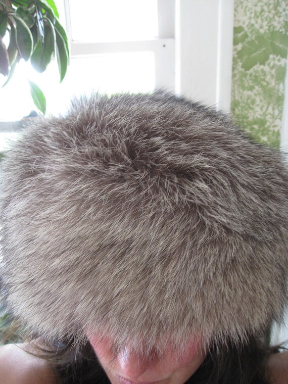Real silver fox fur hat - image 10
